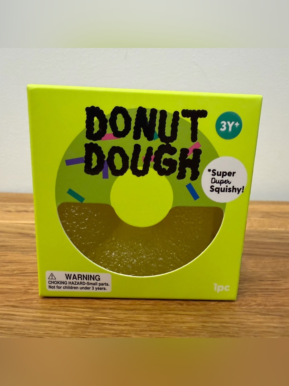 J’adore Donut Dough Sugar Squishy Squeezy Sensory Fidget Yellow